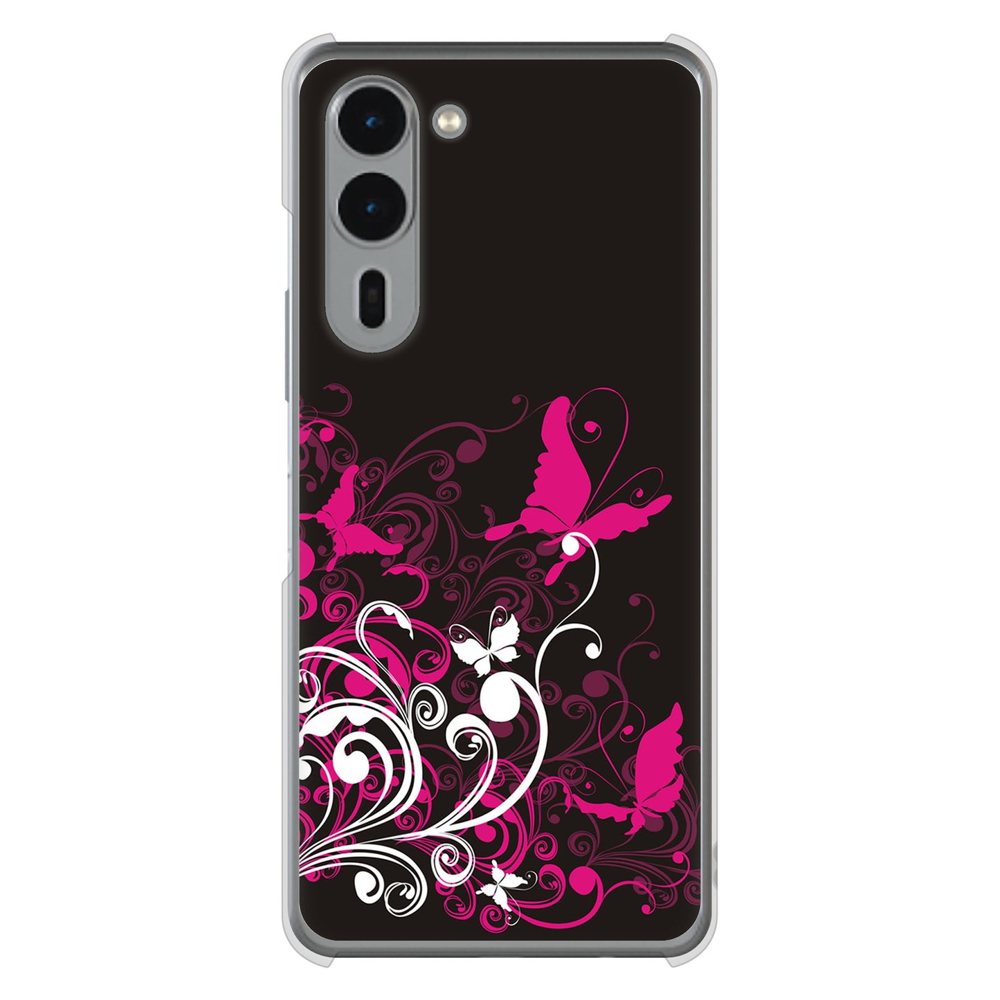 arrows We2 Plus F-51E docomo 高画質仕上げ 背面印刷 ハードケースバタフライ