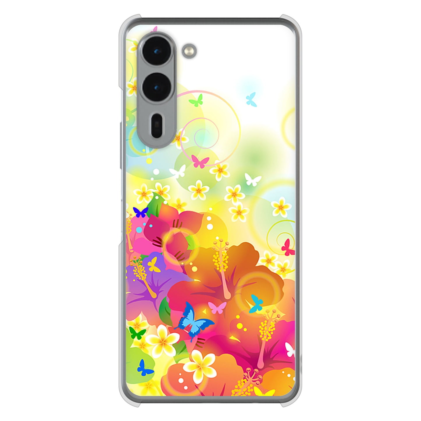 arrows We2 Plus F-51E docomo 高画質仕上げ 背面印刷 ハードケースバタフライ