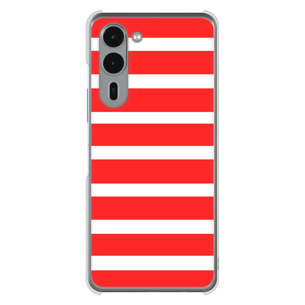 arrows We2 Plus F-51E docomo 高画質仕上げ 背面印刷 ハードケースシンプルボーダー