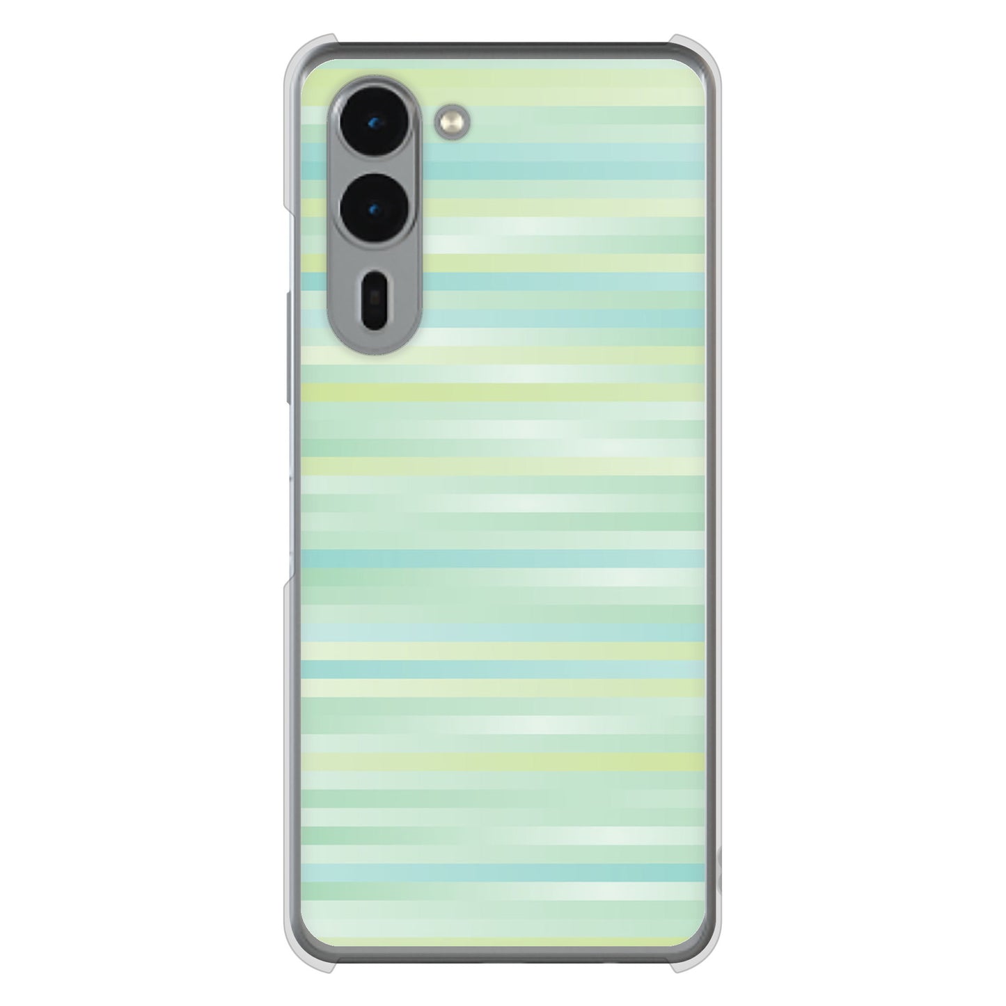 arrows We2 Plus F-51E docomo 高画質仕上げ 背面印刷 ハードケースグラデーションボーダー