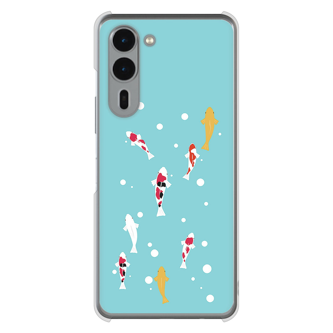 arrows We2 Plus F-51E docomo 高画質仕上げ 背面印刷 ハードケース 【KG800 コイの遊泳】
