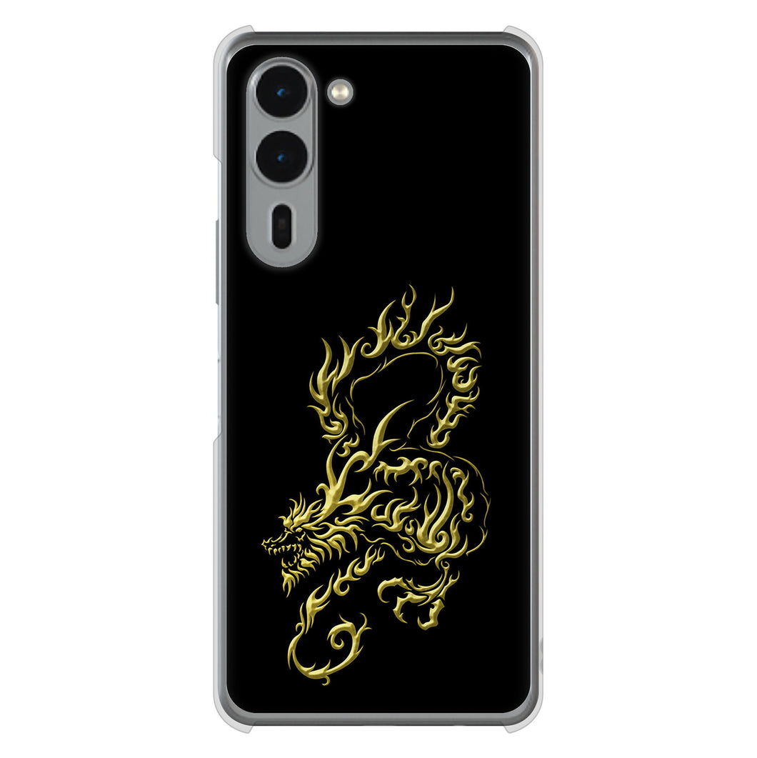 arrows We2 Plus F-51E docomo 高画質仕上げ 背面印刷 ハードケース 【VA831 闇と龍】