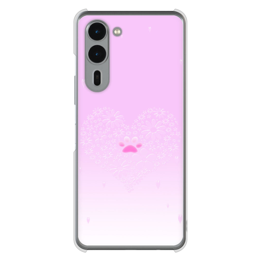 arrows We2 Plus F-51E docomo 高画質仕上げ 背面印刷 ハードケースハートと肉球