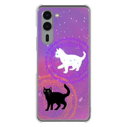 arrows We2 Plus F-51E docomo 高画質仕上げ 背面印刷 ハードケース魔法陣猫