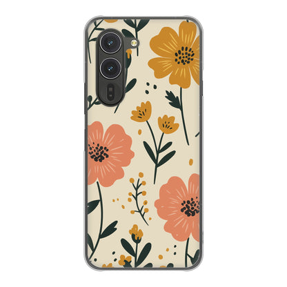 arrows Alpha F-51F docomo 高画質仕上げ 背面印刷 ハードケース北欧風花柄