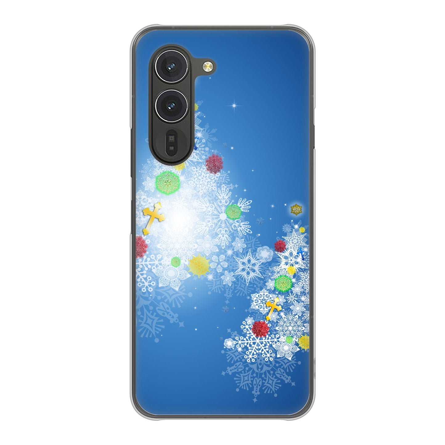 arrows Alpha F-51F docomo 高画質仕上げ 背面印刷 ハードケースクリスマス