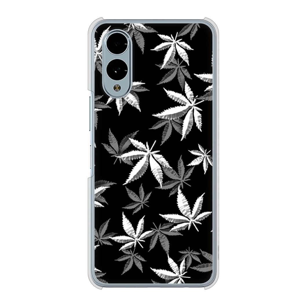 arrows We2 F-52E docomo 高画質仕上げ 背面印刷 ハードケース 【064 モノトーン大麻ブラック】