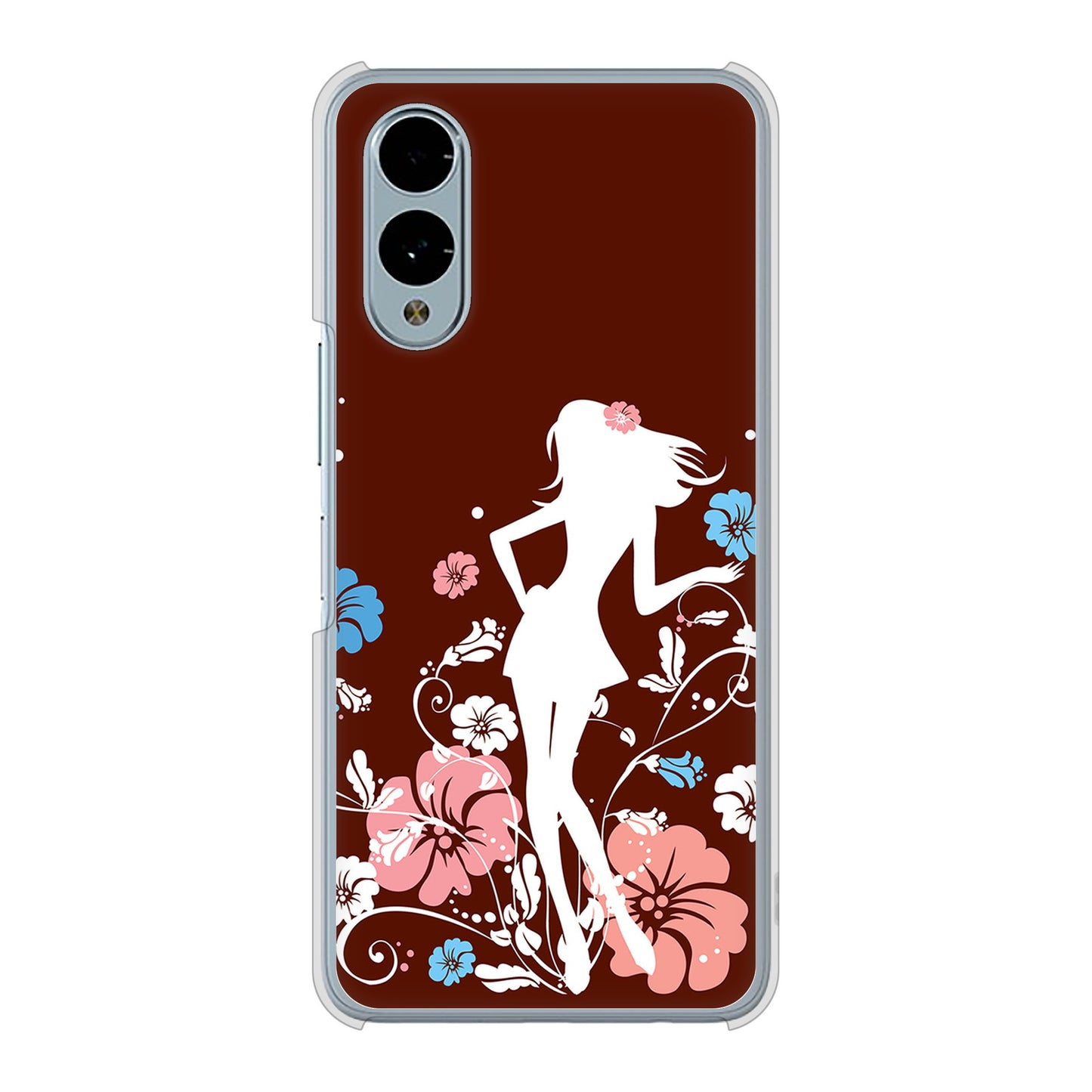 arrows We2 F-52E docomo 高画質仕上げ 背面印刷 ハードケース 【110 ハイビスカスと少女】