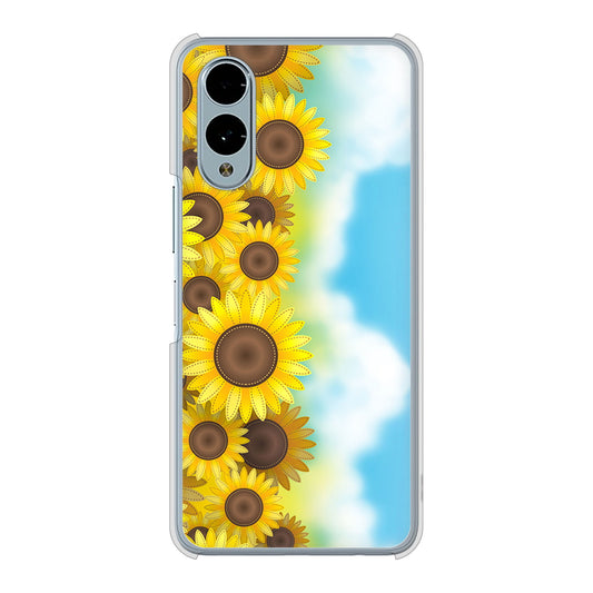 arrows We2 F-52E docomo 高画質仕上げ 背面印刷 ハードケース 【148 ひまわり畑】