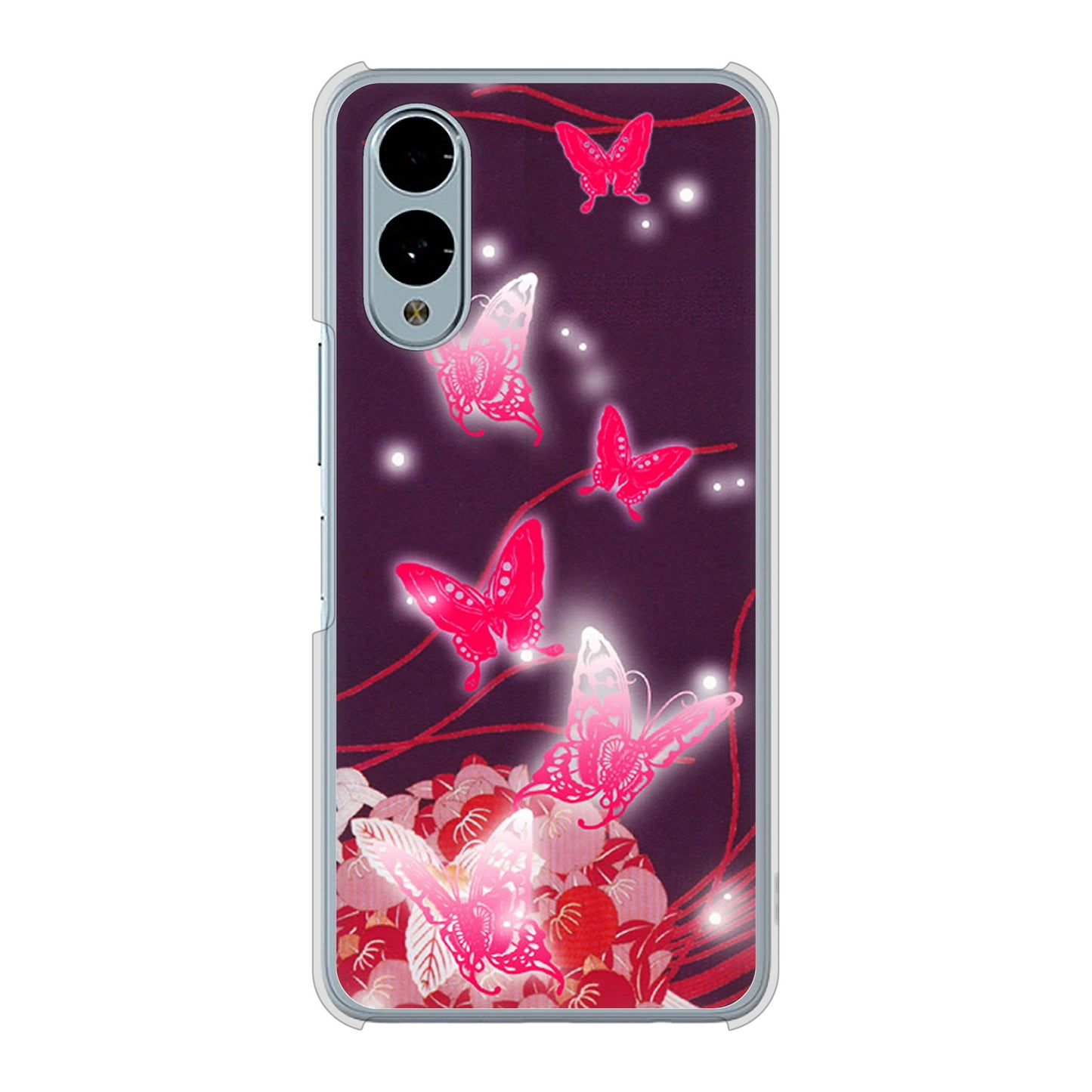 arrows We2 F-52E docomo 高画質仕上げ 背面印刷 ハードケースバタフライ