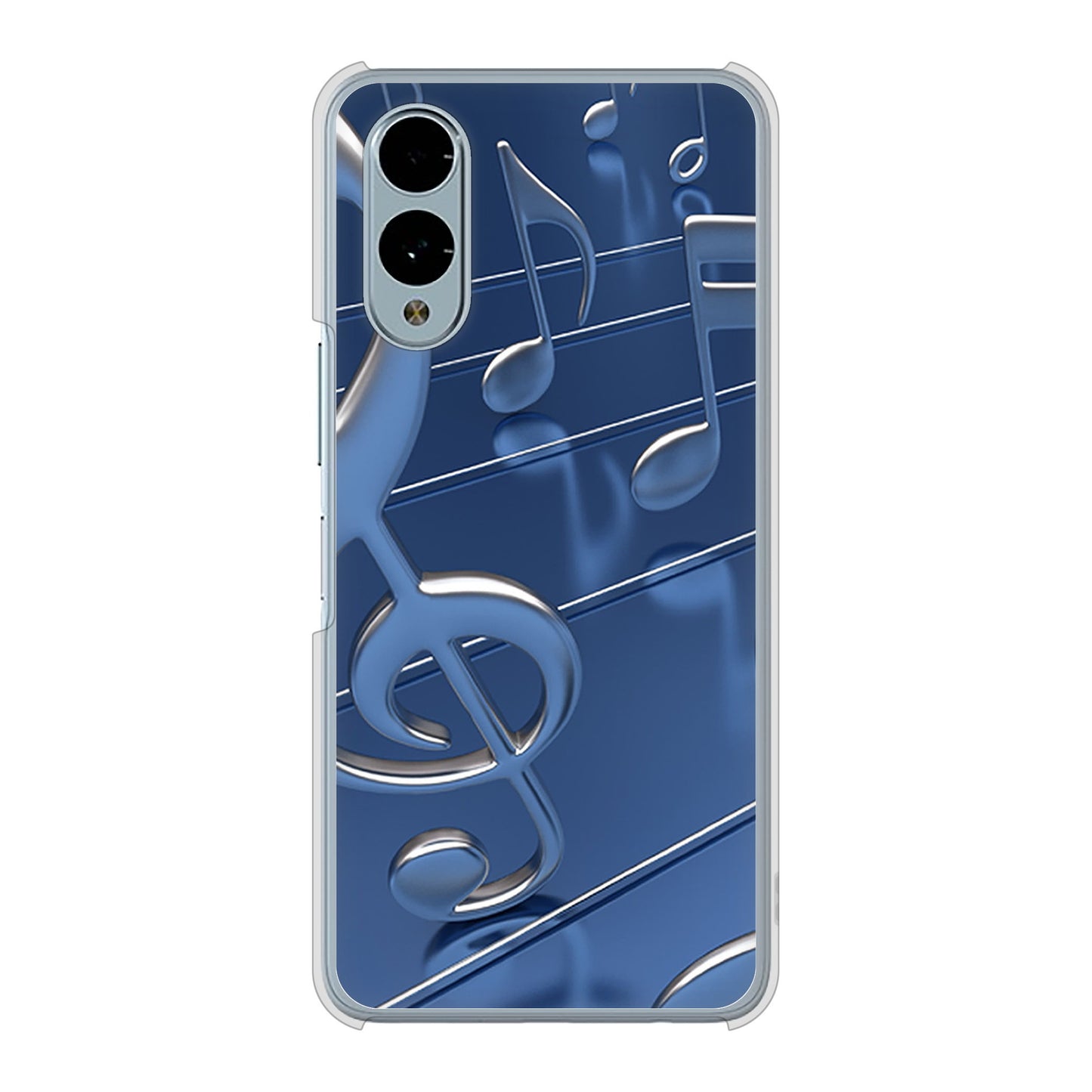 arrows We2 F-52E docomo 高画質仕上げ 背面印刷 ハードケース音符