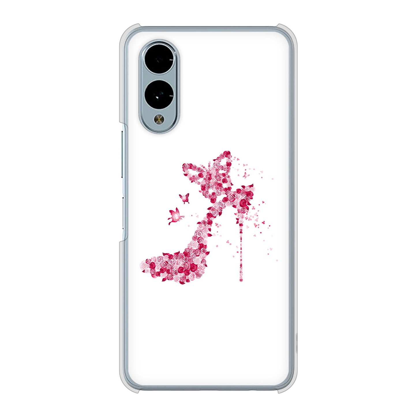 arrows We2 F-52E docomo 高画質仕上げ 背面印刷 ハードケース 【387 薔薇のハイヒール】