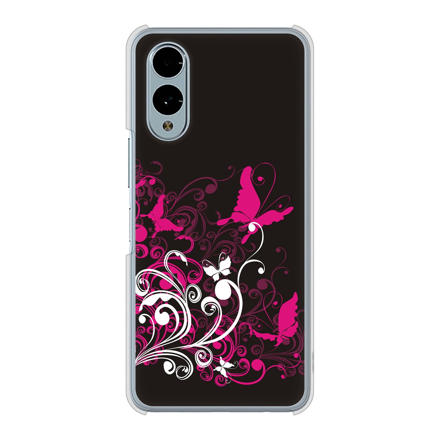 arrows We2 F-52E docomo 高画質仕上げ 背面印刷 ハードケースバタフライ