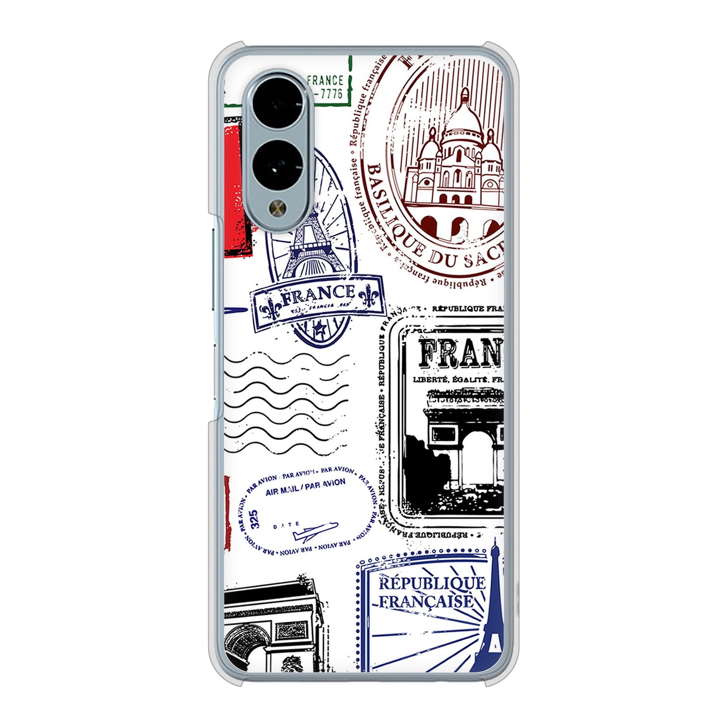 arrows We2 F-52E docomo 高画質仕上げ 背面印刷 ハードケースLOVE フランス