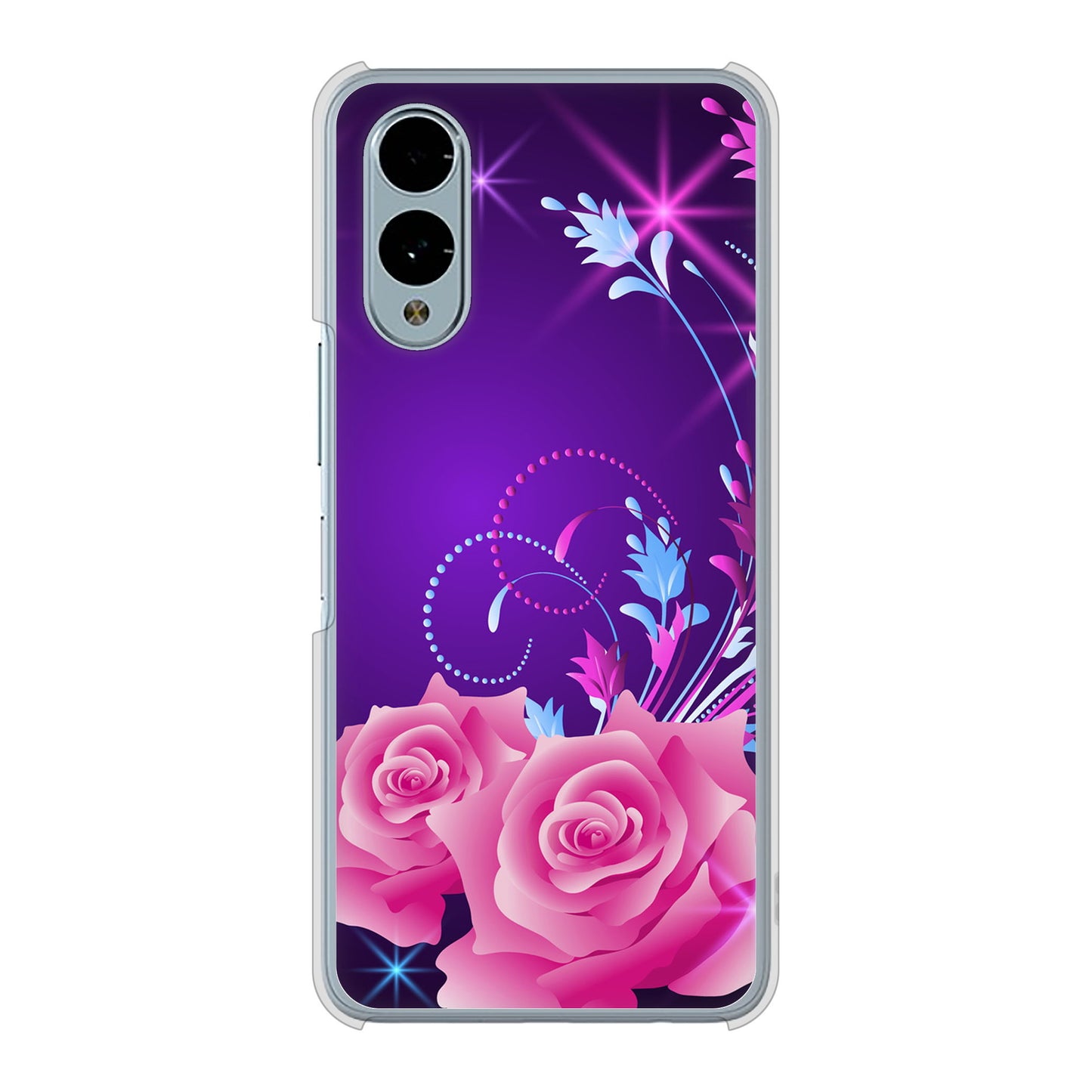 arrows We2 F-52E docomo 高画質仕上げ 背面印刷 ハードケースロマンチックなバラ