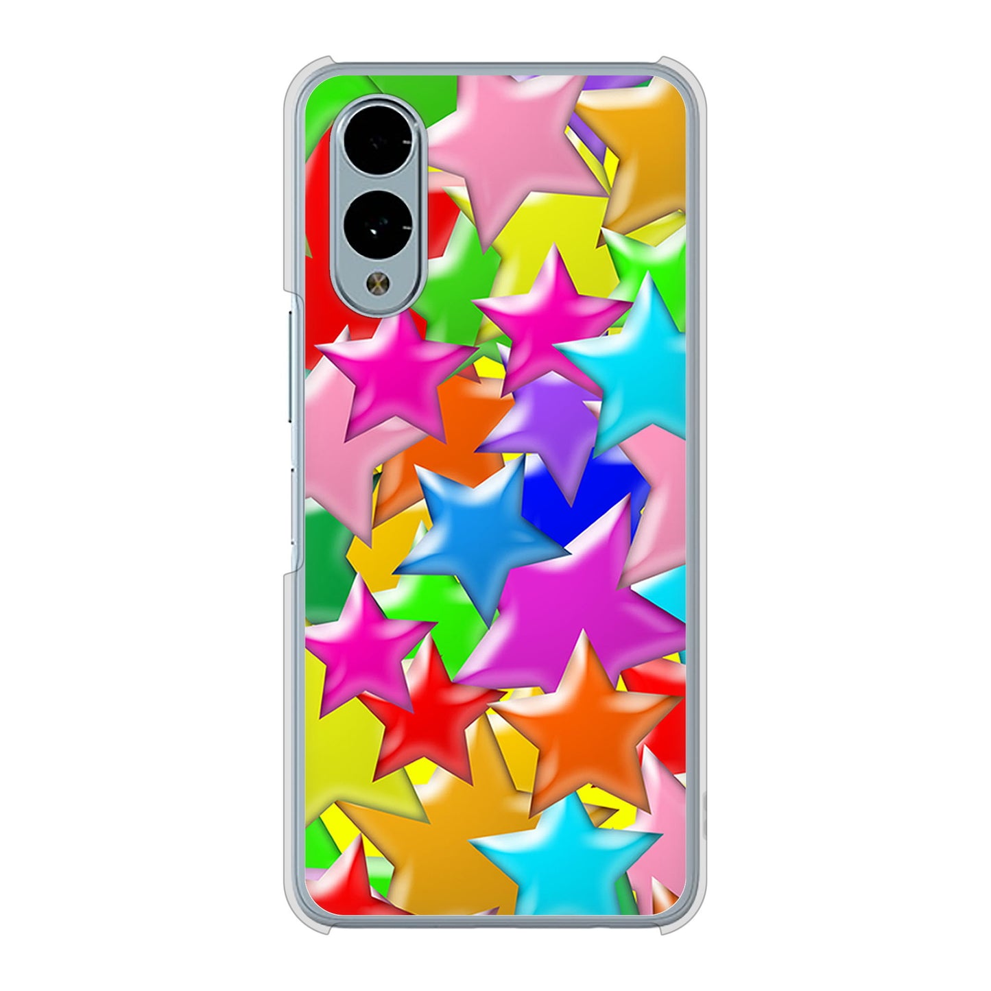 arrows We2 F-52E docomo 高画質仕上げ 背面印刷 ハードケース 【1293 ランダムスター】