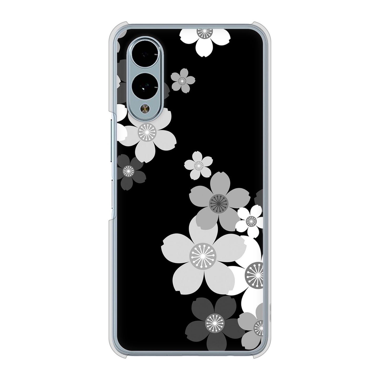 arrows We2 F-52E docomo 高画質仕上げ 背面印刷 ハードケース 【1334 桜のフレーム】