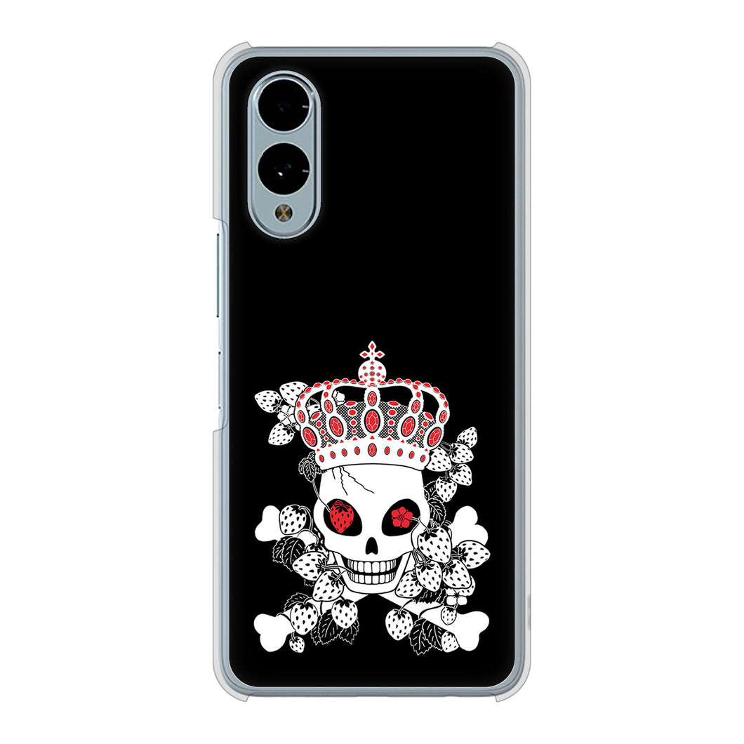 arrows We2 F-52E docomo 高画質仕上げ 背面印刷 ハードケースむかいあぐる 苺骸骨王冠蔦