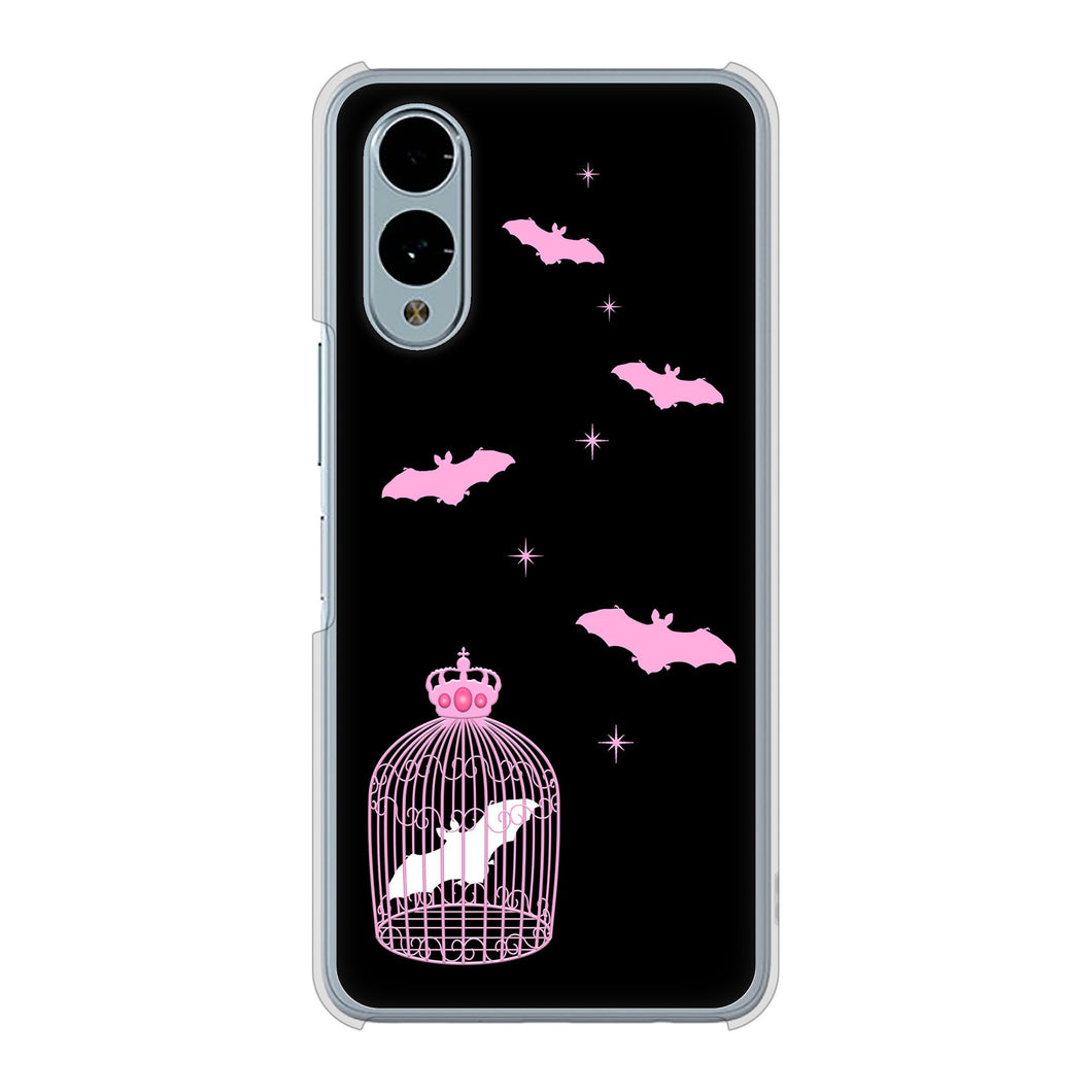 arrows We2 F-52E docomo 高画質仕上げ 背面印刷 ハードケースむかいあぐる こうもりの王冠鳥かご