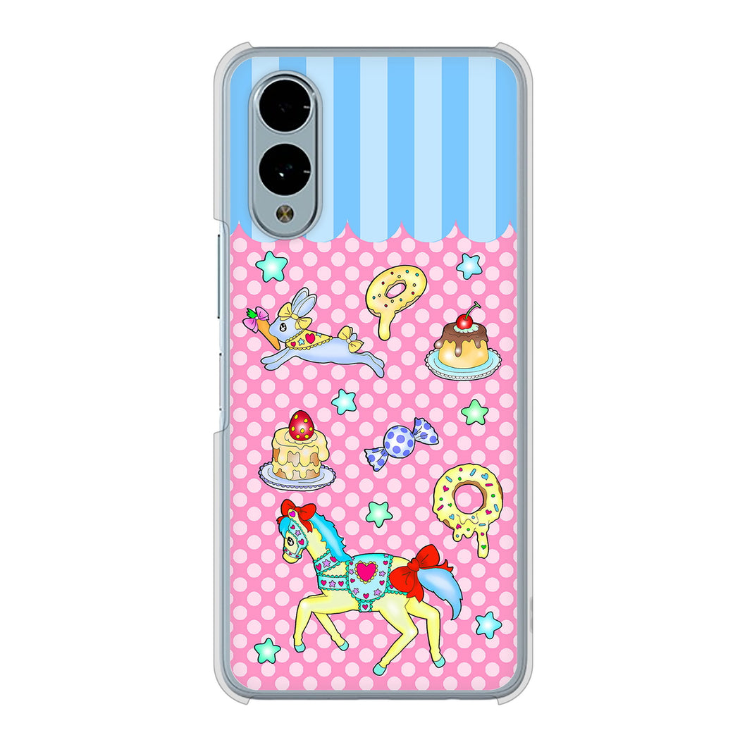 arrows We2 F-52E docomo 高画質仕上げ 背面印刷 ハードケースむかいあぐる メリーゴーランド