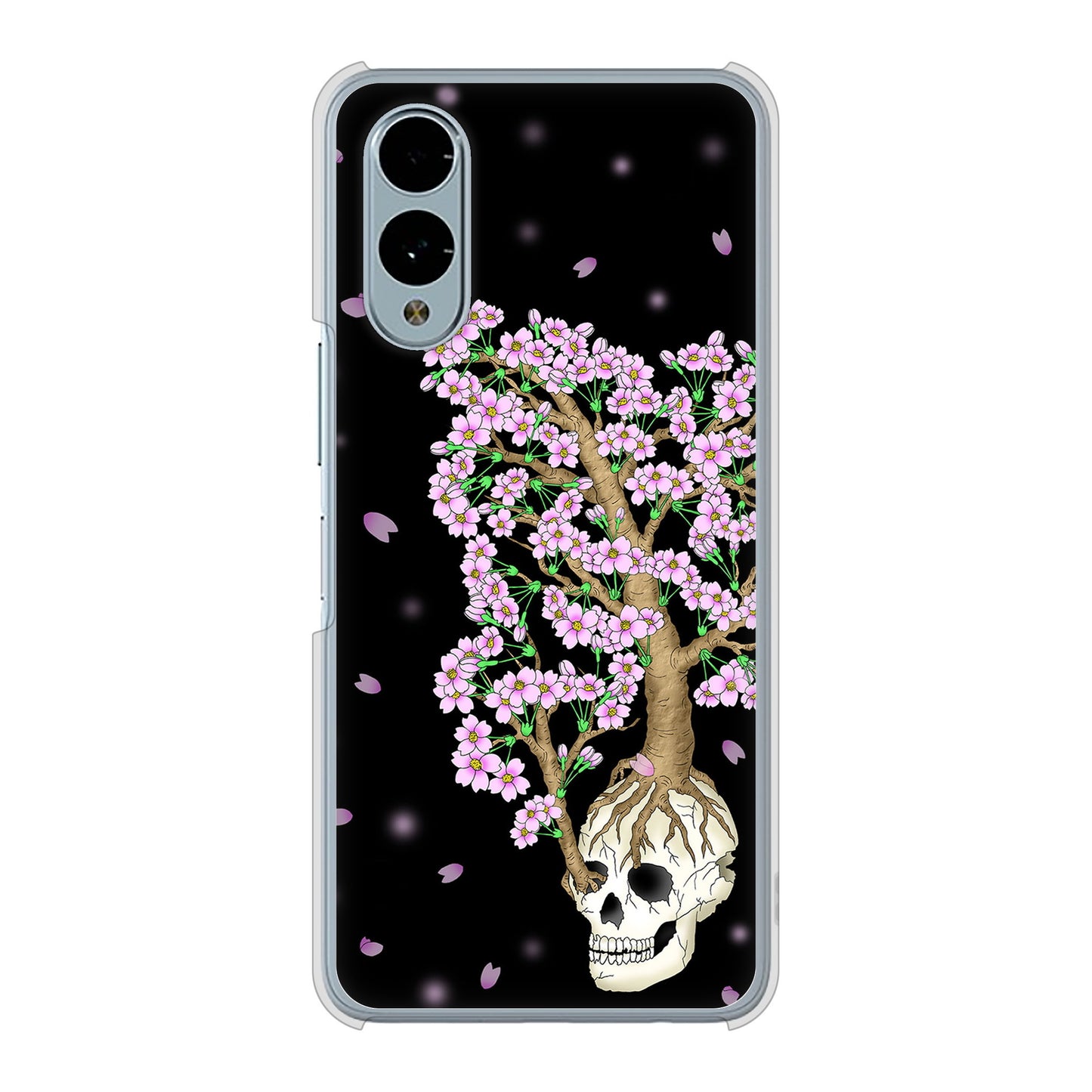 arrows We2 F-52E docomo 高画質仕上げ 背面印刷 ハードケースむかいあぐる 苺骸骨王冠蔦