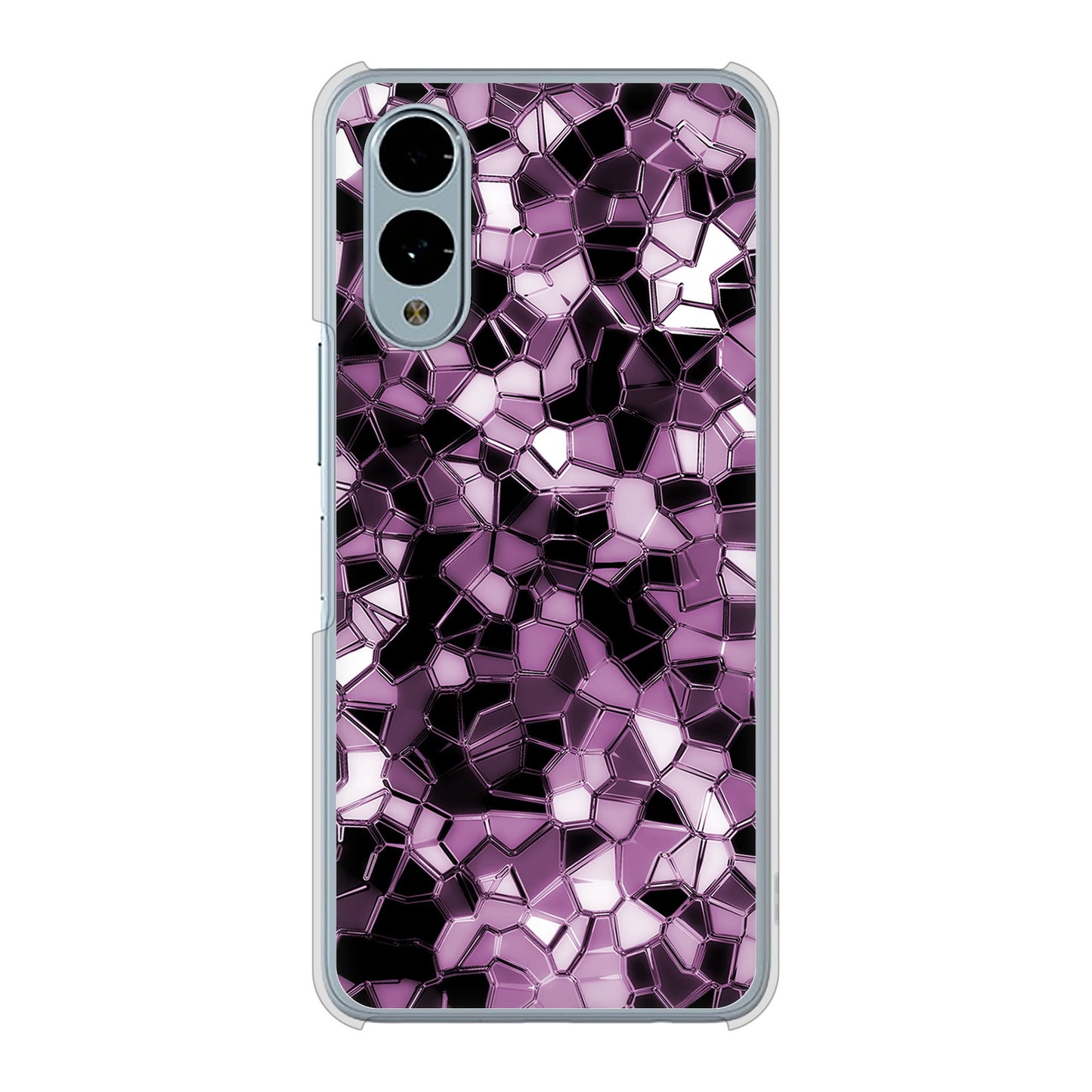 arrows We2 F-52E docomo 高画質仕上げ 背面印刷 ハードケース 【EK837 テクニカルミラーパープル】