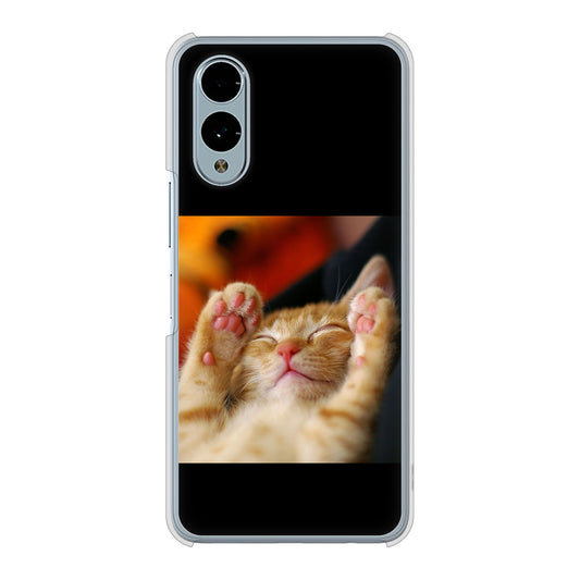 arrows We2 F-52E docomo 高画質仕上げ 背面印刷 ハードケース 【VA804 爆睡するネコ】