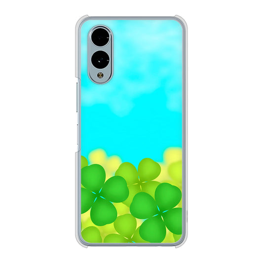 arrows We2 F-52E docomo 高画質仕上げ 背面印刷 ハードケース 【VA820 四葉のクローバー畑】