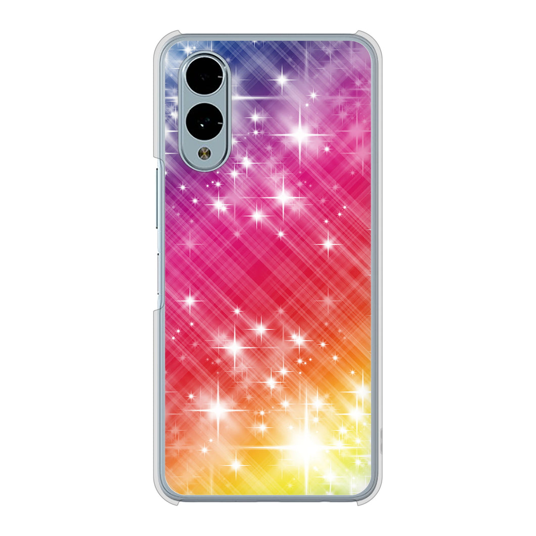 arrows We2 F-52E docomo 高画質仕上げ 背面印刷 ハードケース 【VA872 レインボーフレーム】