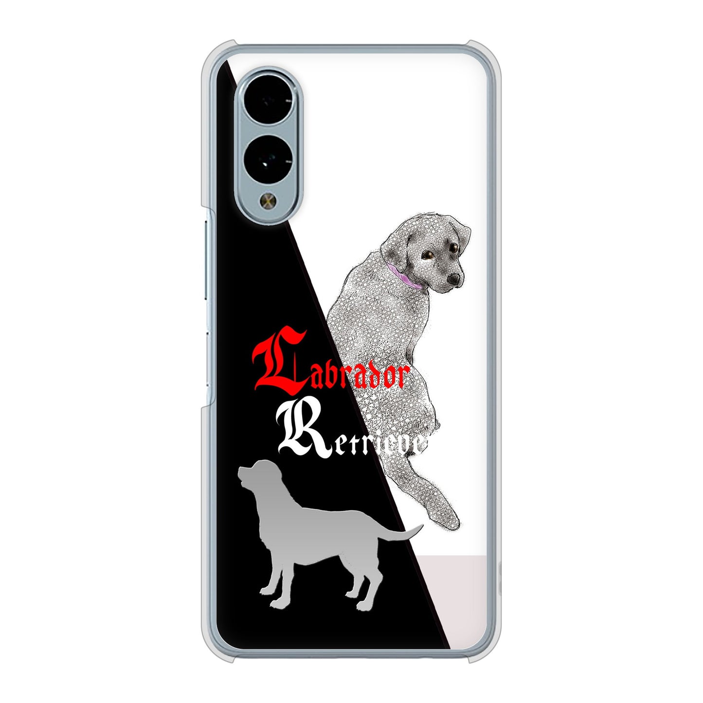 arrows We2 F-52E docomo 高画質仕上げ 背面印刷 ハードケースラブラドールレトリバー