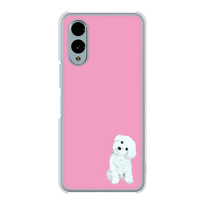 arrows We2 F-52E docomo 高画質仕上げ 背面印刷 ハードケーストイプードルホワイト