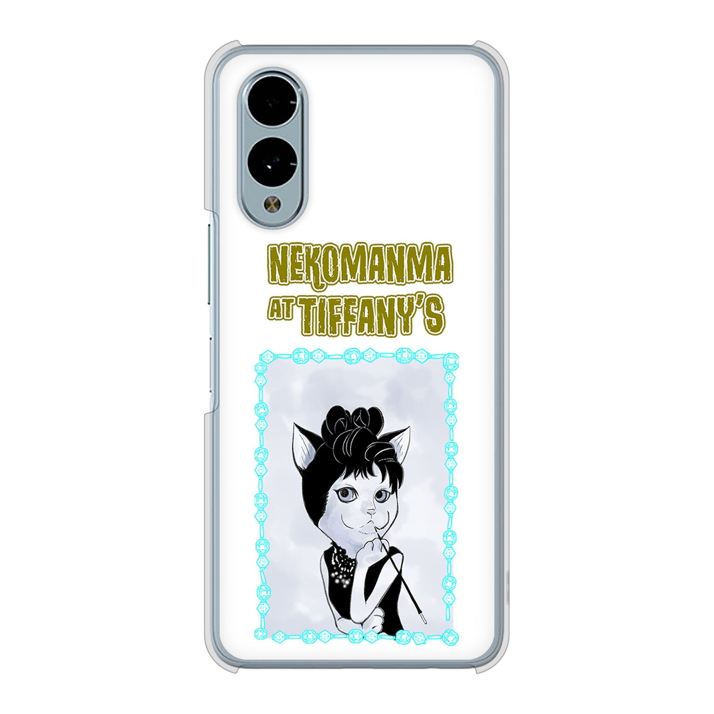 arrows We2 F-52E docomo 高画質仕上げ 背面印刷 ハードケースおしゃれにゃん