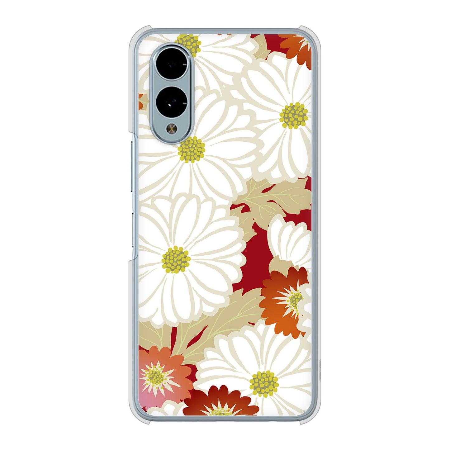 arrows We2 F-52E docomo 高画質仕上げ 背面印刷 ハードケース和花柄