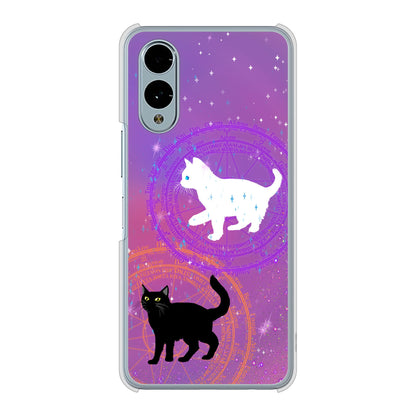 arrows We2 F-52E docomo 高画質仕上げ 背面印刷 ハードケース魔法陣猫