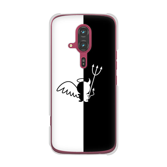 らくらくスマートフォン F-53E docomo 高画質仕上げ 背面印刷 ハードケース 【027 ハーフデビット】