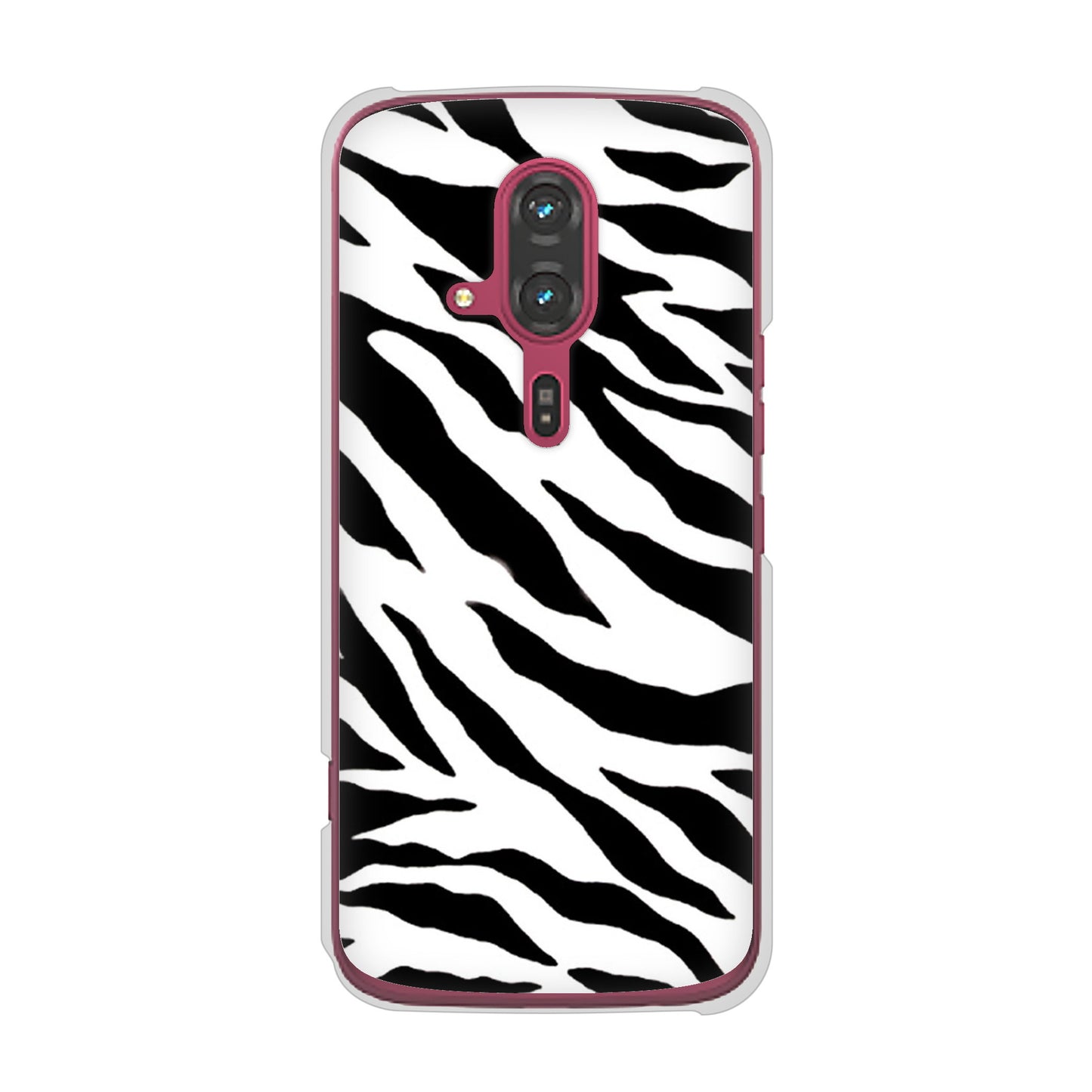 らくらくスマートフォン F-53E docomo 高画質仕上げ 背面印刷 ハードケースアニマル柄