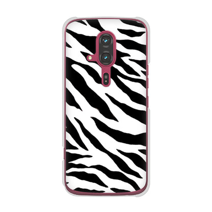 らくらくスマートフォン F-53E docomo 高画質仕上げ 背面印刷 ハードケースアニマル柄