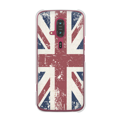 らくらくスマートフォン F-53E docomo 高画質仕上げ 背面印刷 ハードケースユニオンジャック