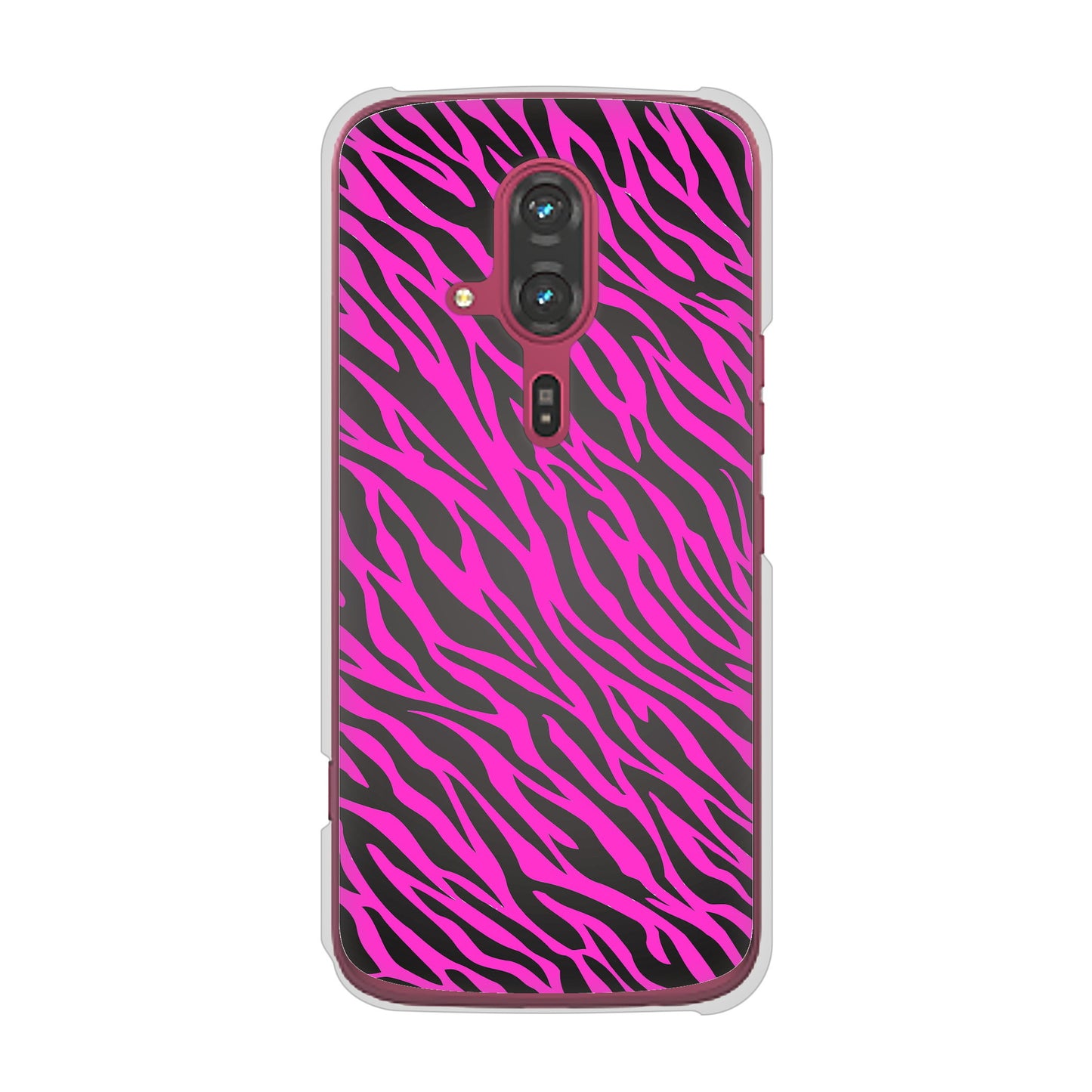 らくらくスマートフォン F-53E docomo 高画質仕上げ 背面印刷 ハードケースアニマル柄