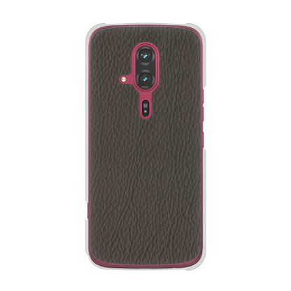 らくらくスマートフォン F-53E docomo 高画質仕上げ 背面印刷 ハードケースレザー風