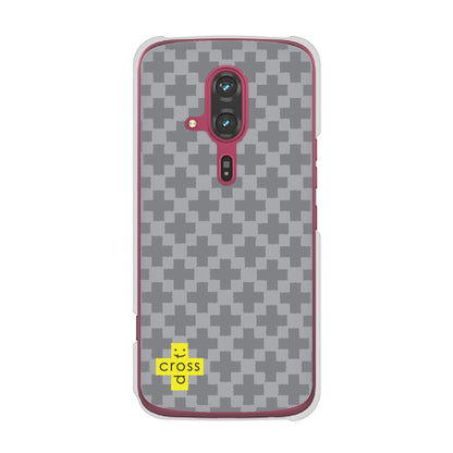 らくらくスマートフォン F-53E docomo 高画質仕上げ 背面印刷 ハードケースクロスドット