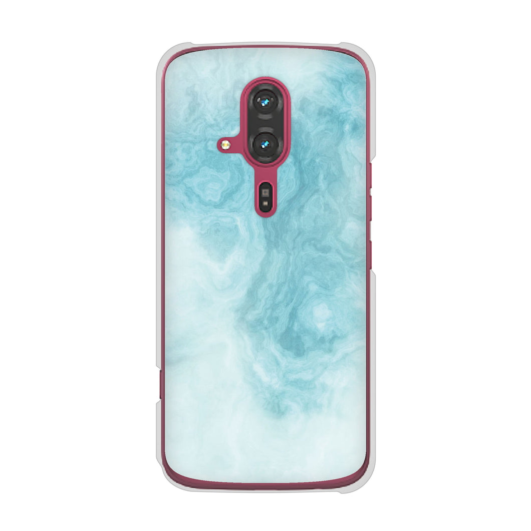 らくらくスマートフォン F-53E docomo 高画質仕上げ 背面印刷 ハードケース大理石BK