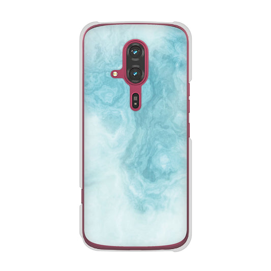 らくらくスマートフォン F-53E docomo 高画質仕上げ 背面印刷 ハードケース大理石BK
