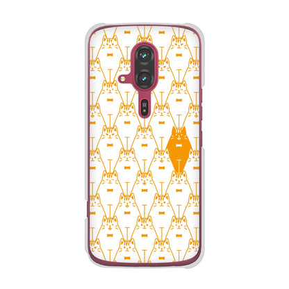 らくらくスマートフォン F-53E docomo 高画質仕上げ 背面印刷 ハードケースパターンアニマル