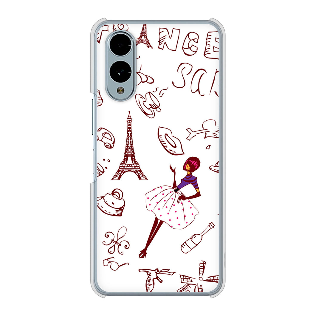 arrows We2 FCG02 au 高画質仕上げ 背面印刷 ハードケースLOVE フランス