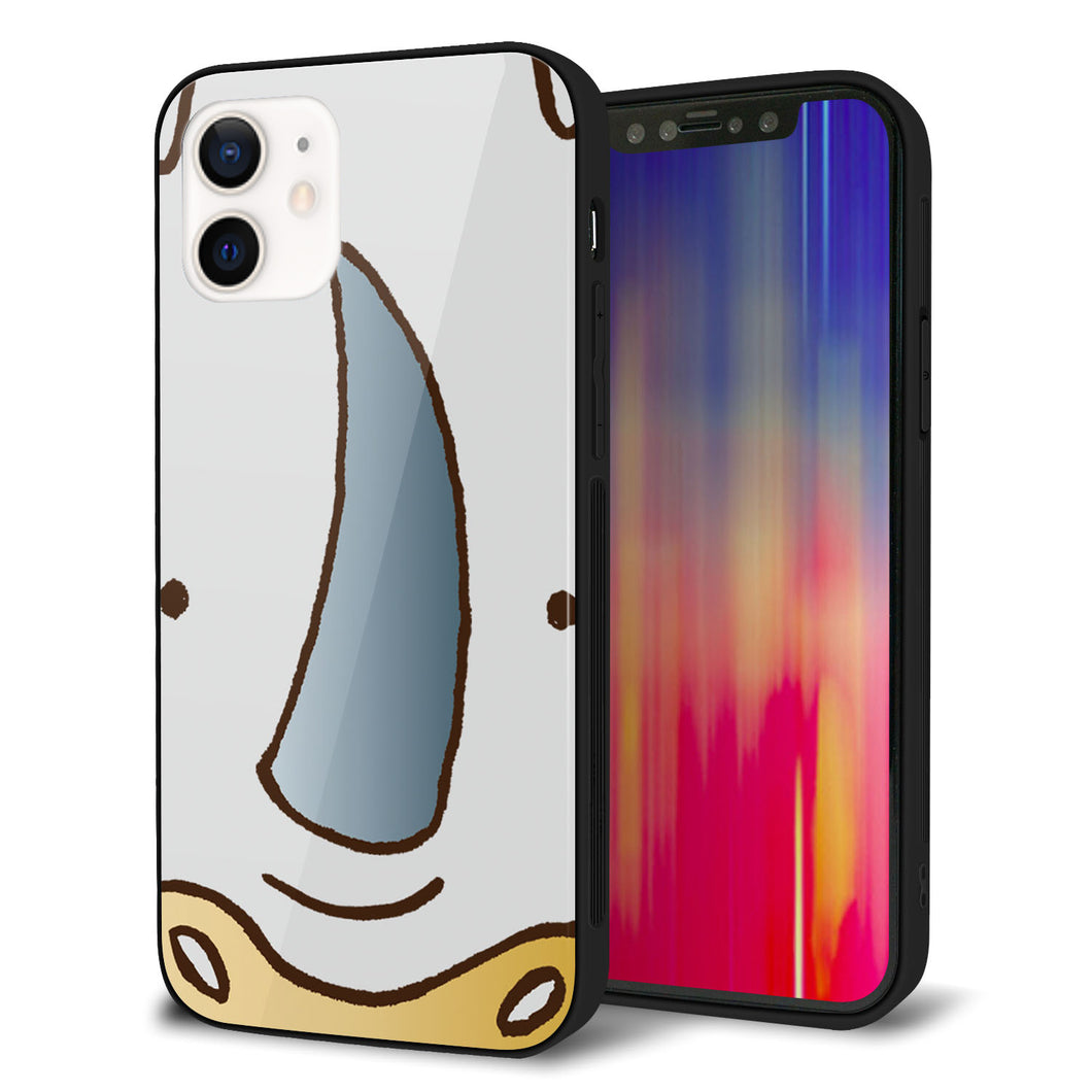 iPhone12 強化ガラス＆TPUスマホケース ガラプリ【350 さい】
