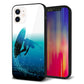 iPhone12 強化ガラス＆TPUスマホケース ガラプリ【416 カットバック】