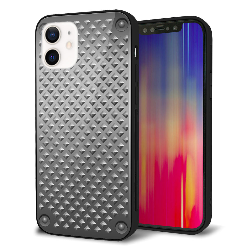 iPhone12 強化ガラス＆TPUスマホケース ガラプリ【570 スタックボード】