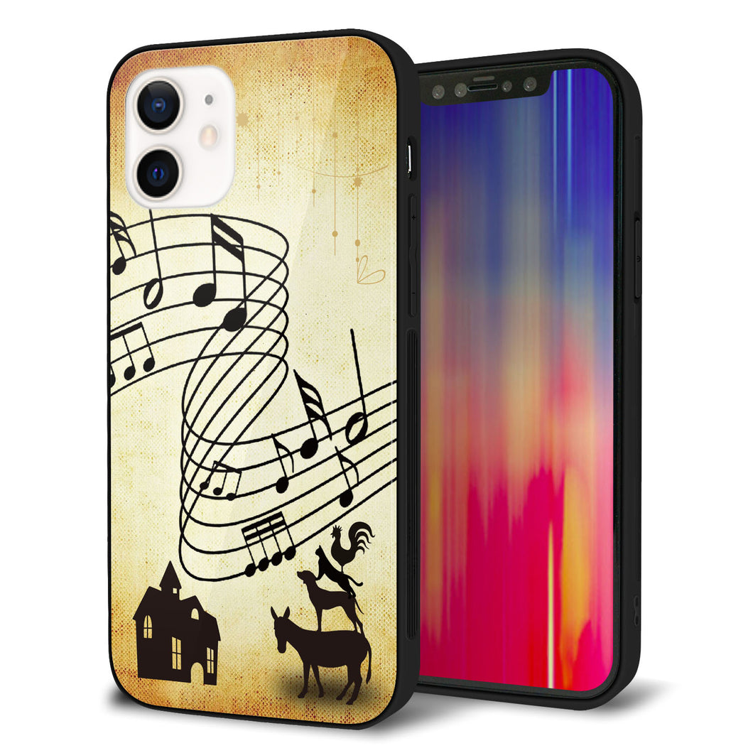 iPhone12 強化ガラス＆TPUスマホケース ガラプリ【KM880 ブレーメン】