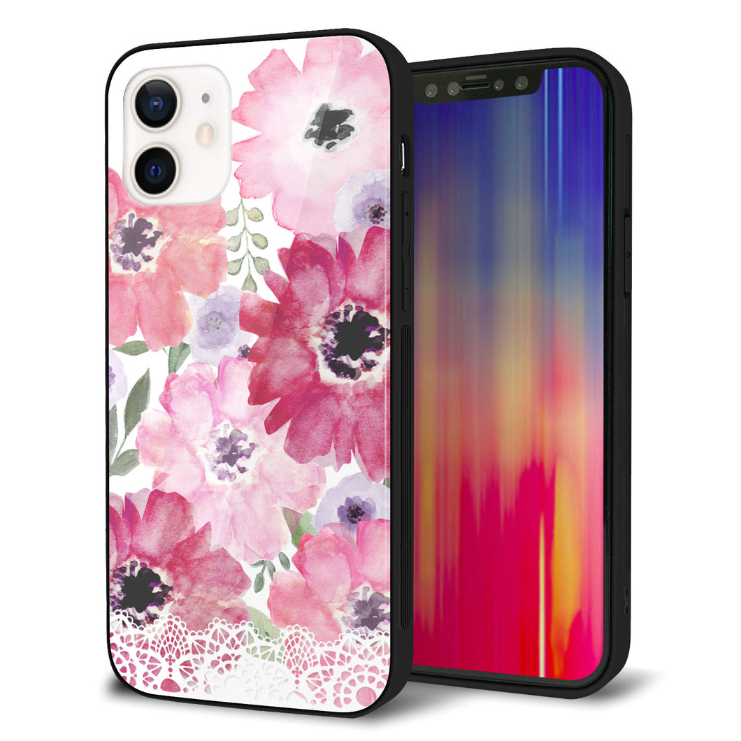 iPhone12 強化ガラス＆TPUスマホケース ガラプリ【SC943 ドゥ・パフューム１】